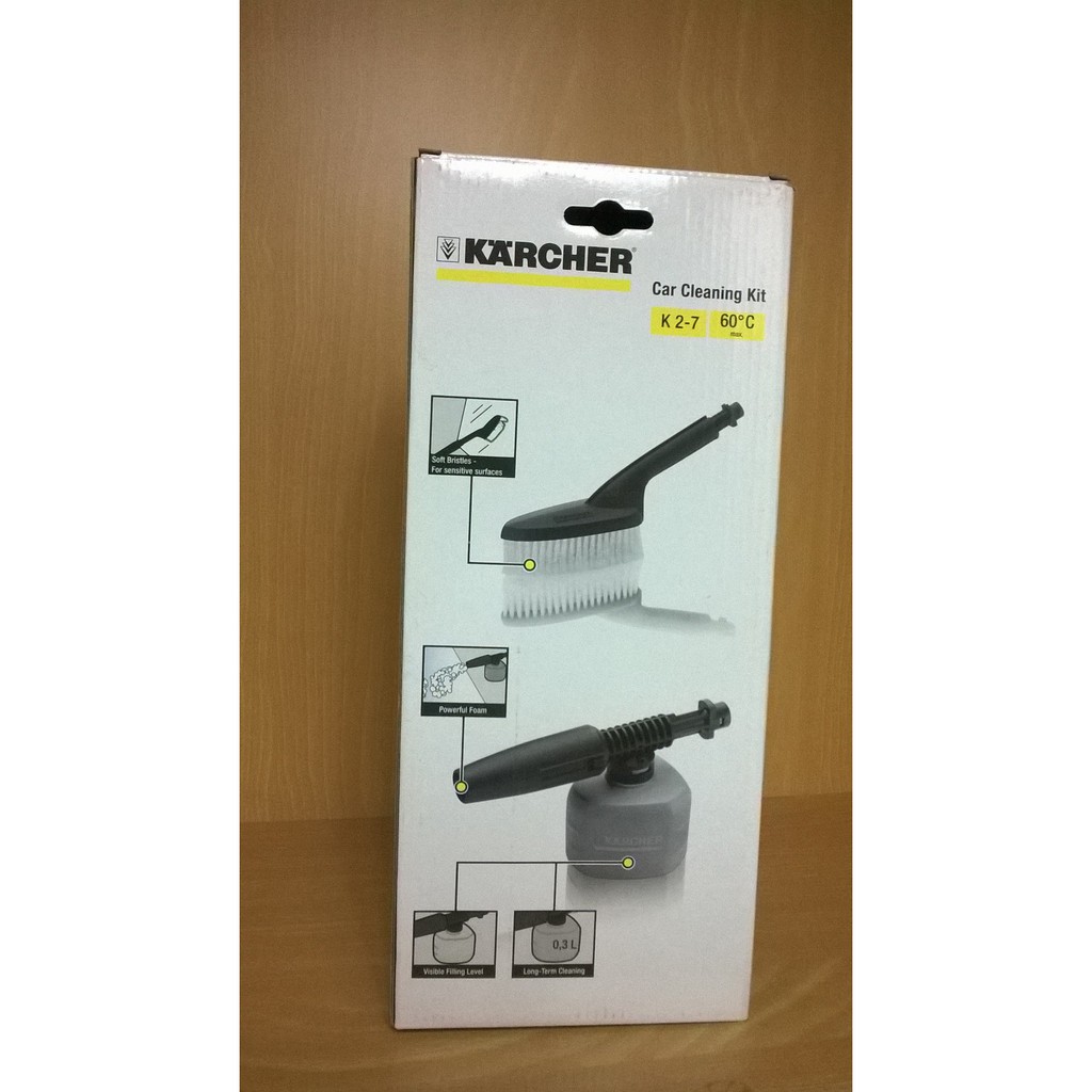 Bộ đầu chà và Bình xịt rửa xe ô tô Karcher