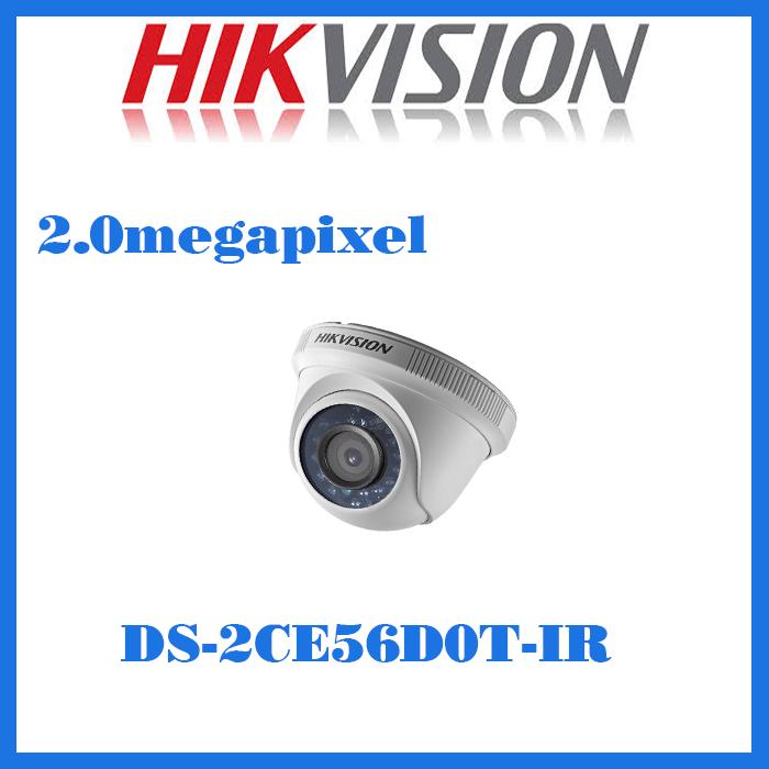 Camera hd-tvi dome hồng ngoại 2.0 megapixel hikvision ds-2ce56d0t-ir
