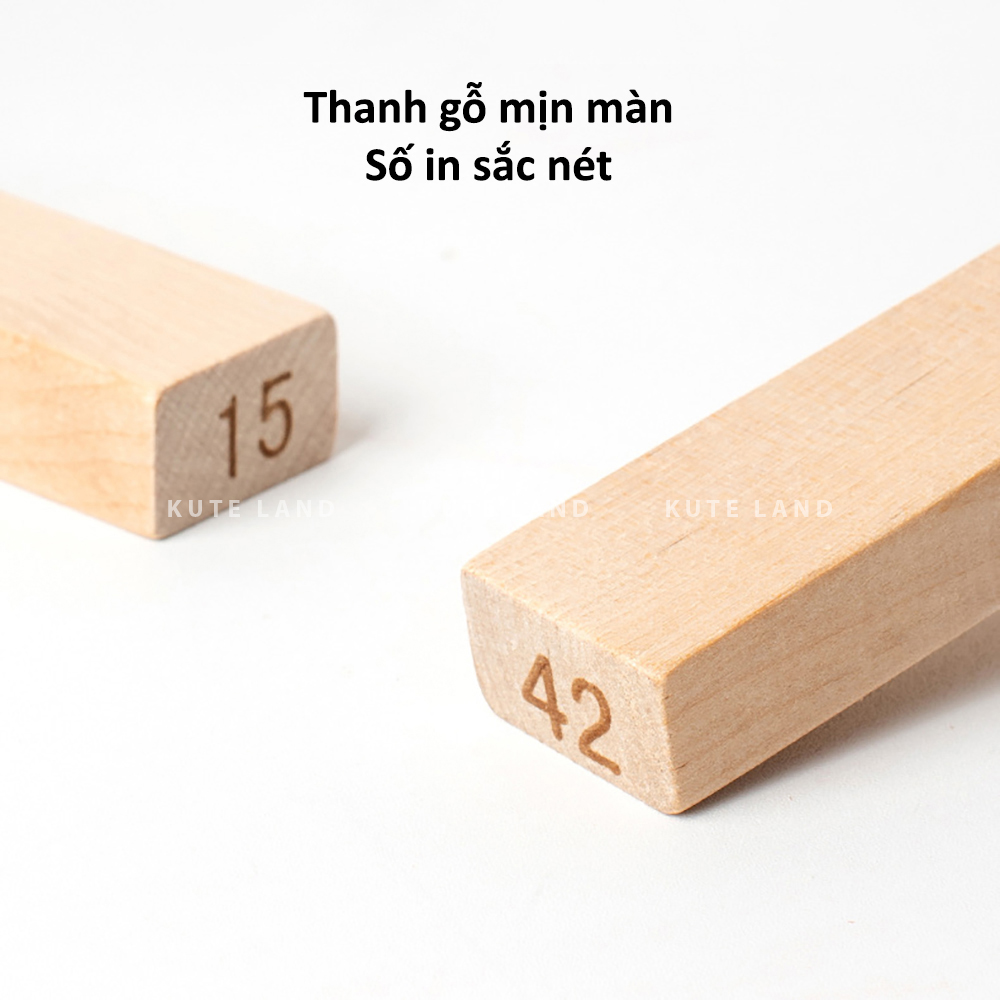 Đồ Chơi Rút Gỗ Số Loại Lớn 48 Thanh