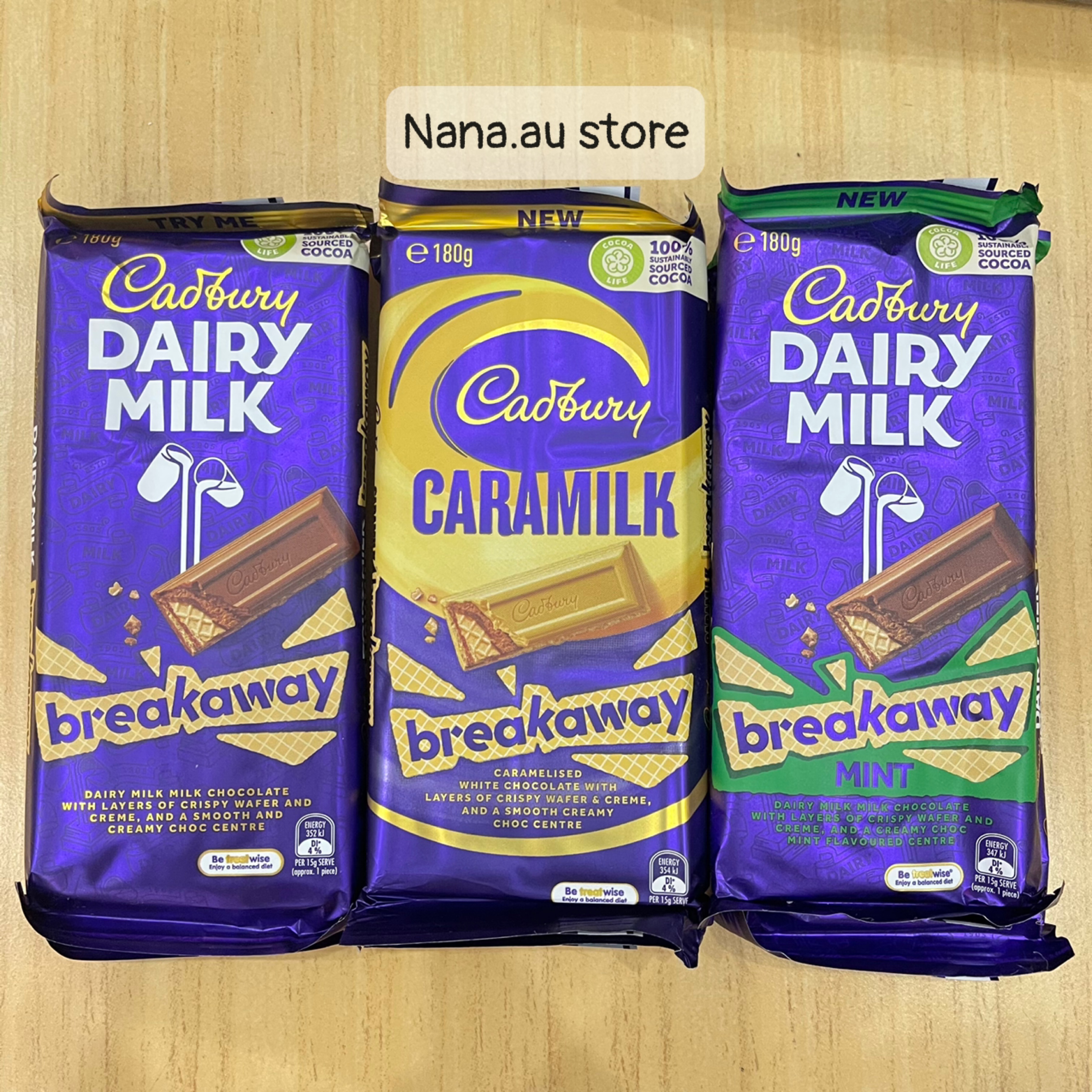 Socola Cadbury DAIRY MILK dạng thanh 180gram nhập Úc