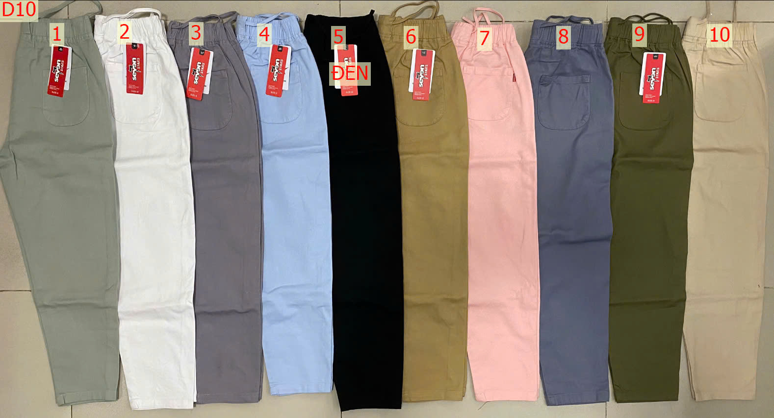 D10 - Quần Lở Linen Nữ Lưng Thun Seven Stars D10