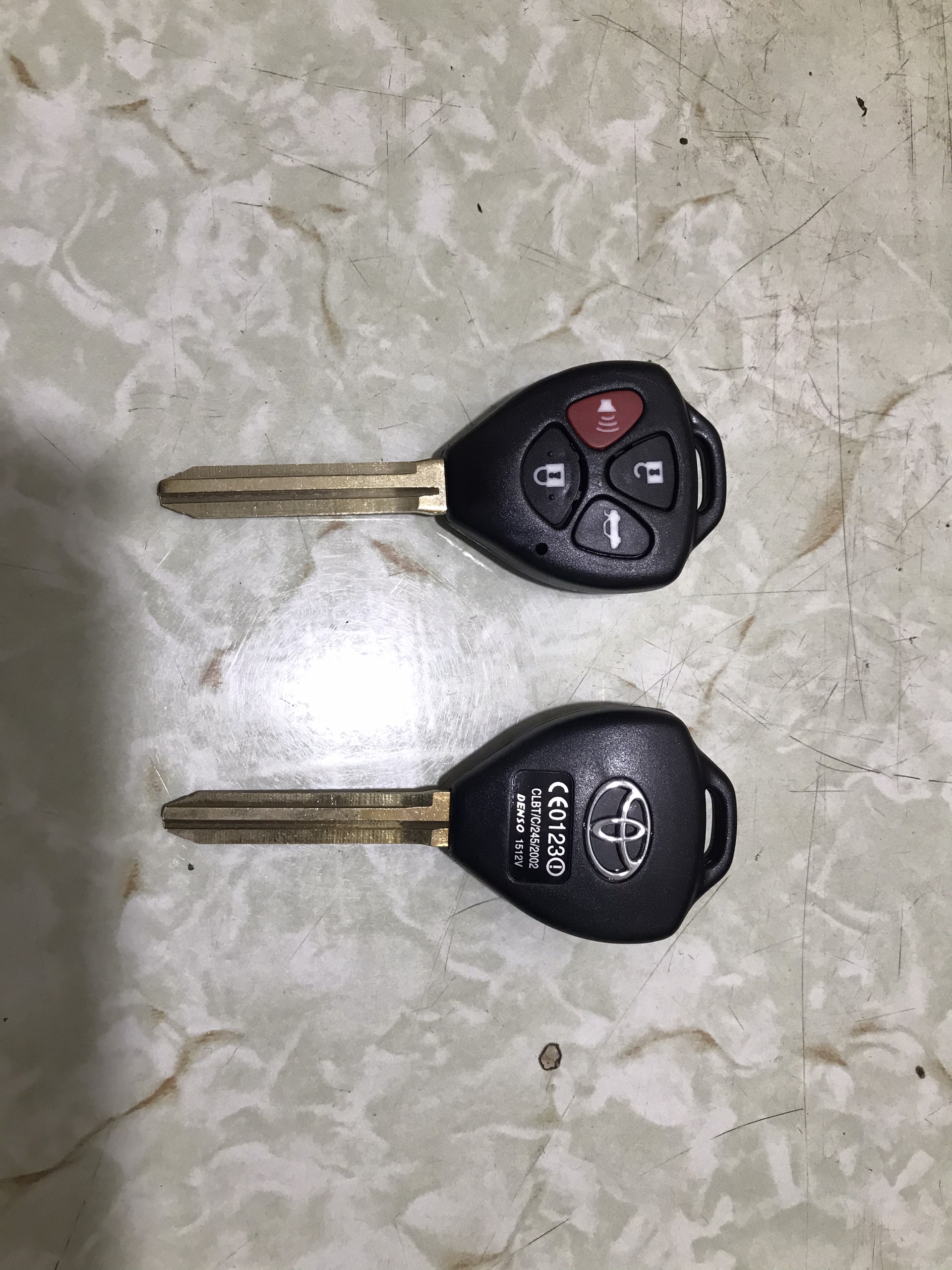 Toyota Car Key Case with 4 Buttons