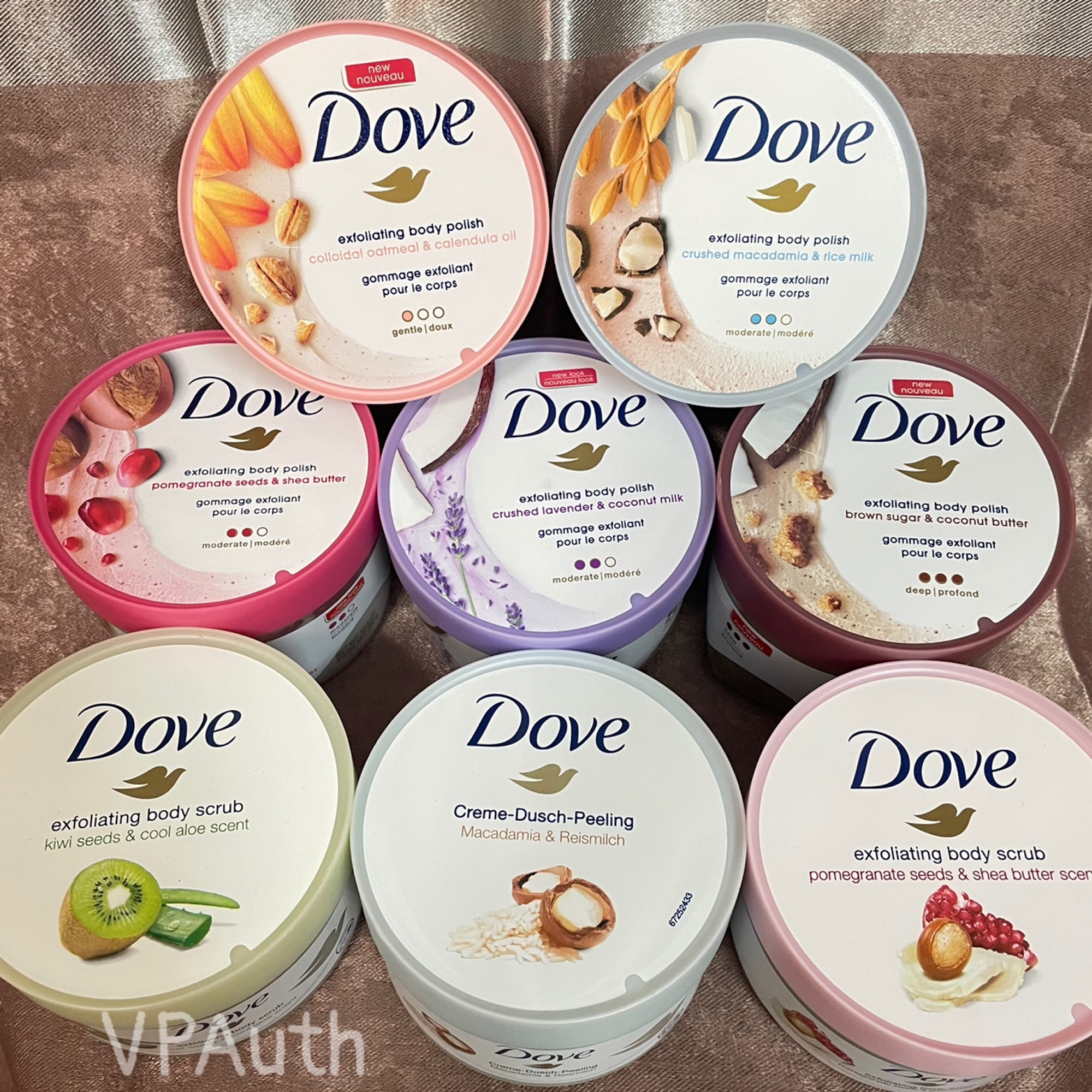Tẩy da chết body Dove scrub