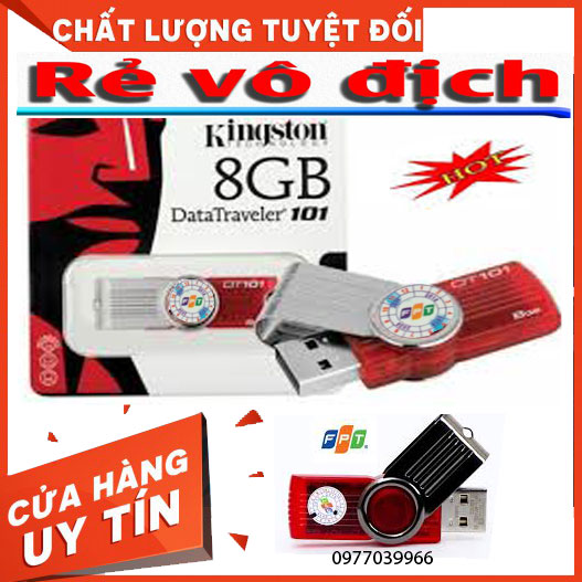 [ GIÁ HUỶ DIỆT] USB Kington 8GB Đủ Tem FPT