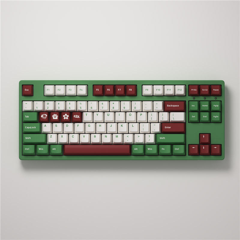 Bàn phím cơ AKKO 3087 v2 DS Matcha Red Bean (Akko switch v2)