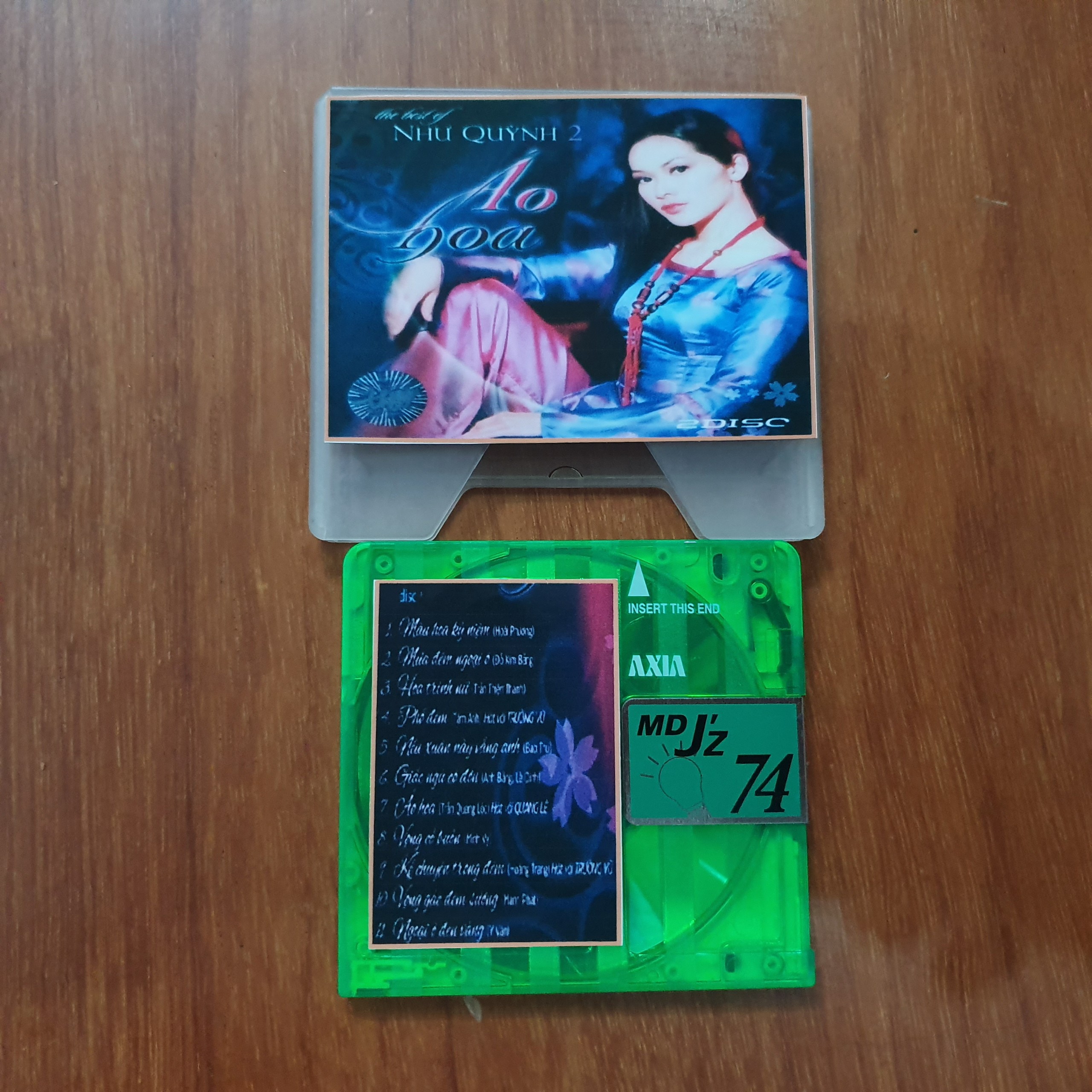 [HCM]COMBO 2 ĐĨA MD MINIDISC NHƯ QUỲNH ÁO HOA