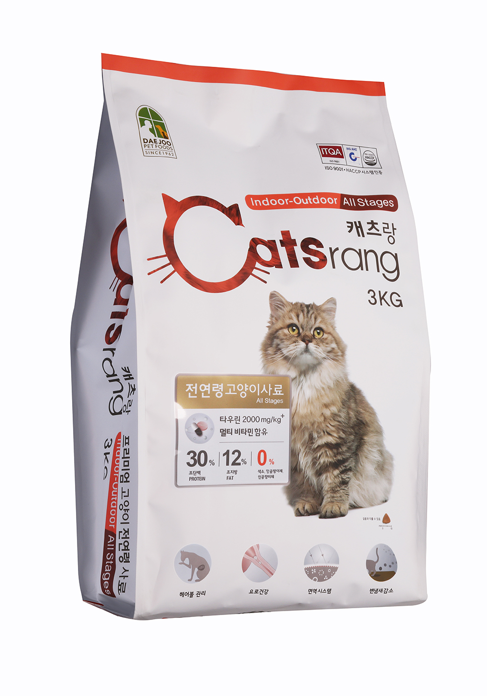Thức ăn hạt cho mèo mọi lứa tuổi Catsrang 3KG