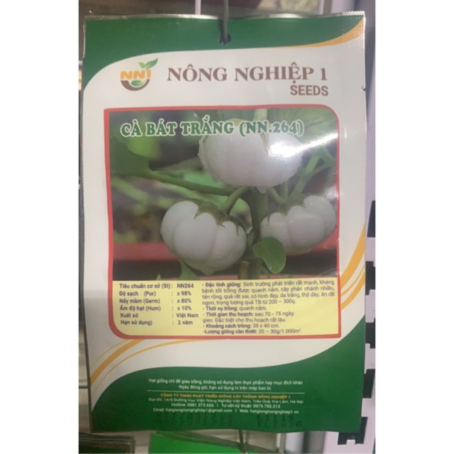 Hạt giống cà bát trắng cao sản