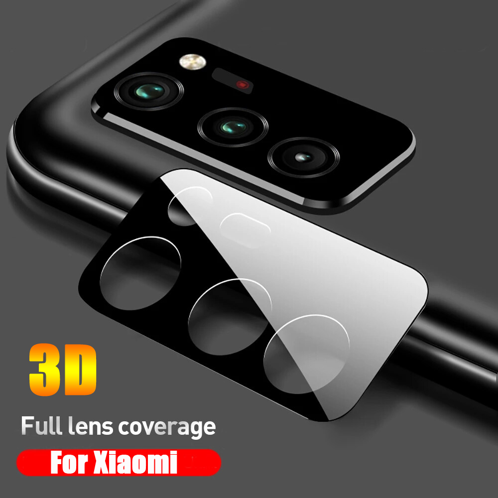 [3D] Hình Cong Miếng Dán Bảo Vệ Toàn Bộ Ống Kính Máy Ảnh Full Màn Cho Xiaomi Mi 11 Lite 11T Pro Redmi Note 11s 10 10s 9s 9 Pro Max 9T Poco X3 Pro F3 M3 Kính Cường Lực Miếng Bảo Vệ Ống Kính Máy Ảnh
