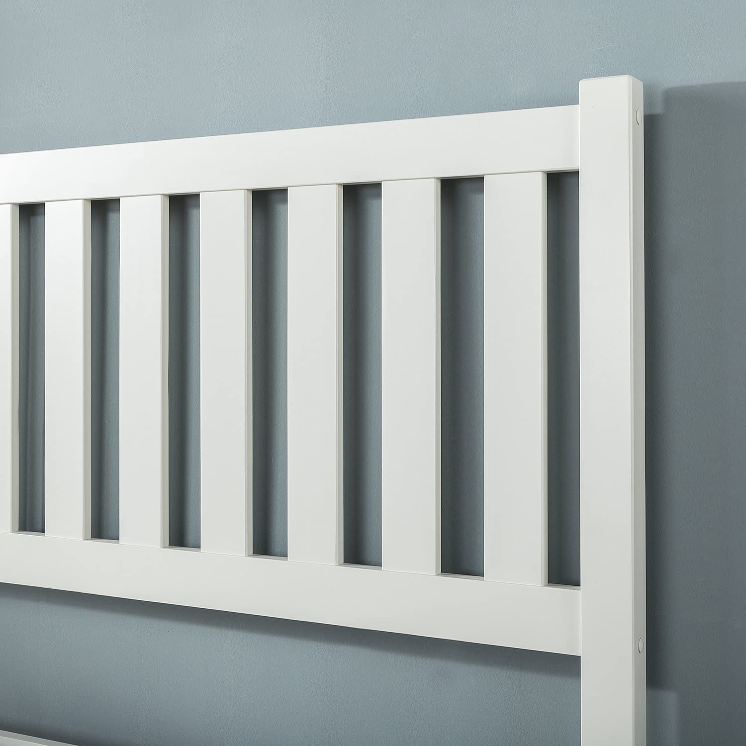 Giường Gỗ Trắng cao 30cm Zinus – 12in Deluxe Solid Wood Platform Bed