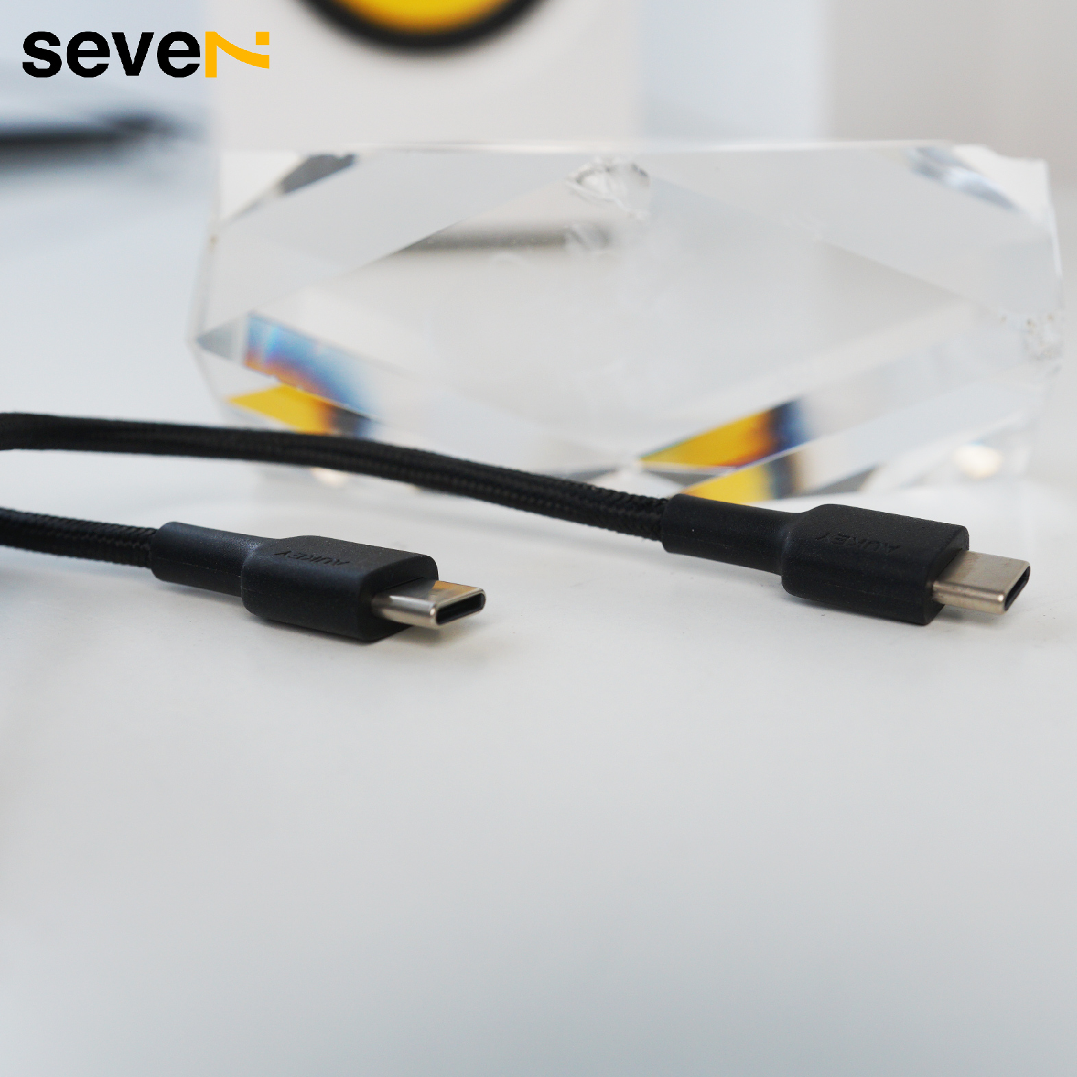Cáp Sạc C-C 60W Aukey CB-CD19 2m Màu Đen