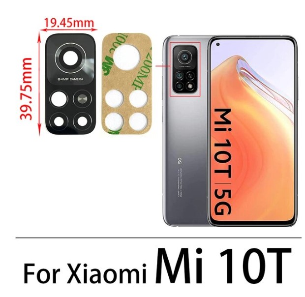 Kính camera sau Xiaomi Redmi Note 7 Pro Note 8 Pro Note 9S Note 10 Pro Note 11 Pro K20 K30 Pro K40 Pro Mi10T Mi11T