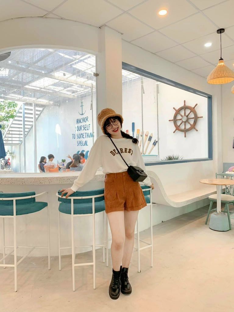 [HCM][HÌNH THẬT]Set đồ bộ nữ set dearest short nâu mặc đi chơi freesize - Angi Boutique