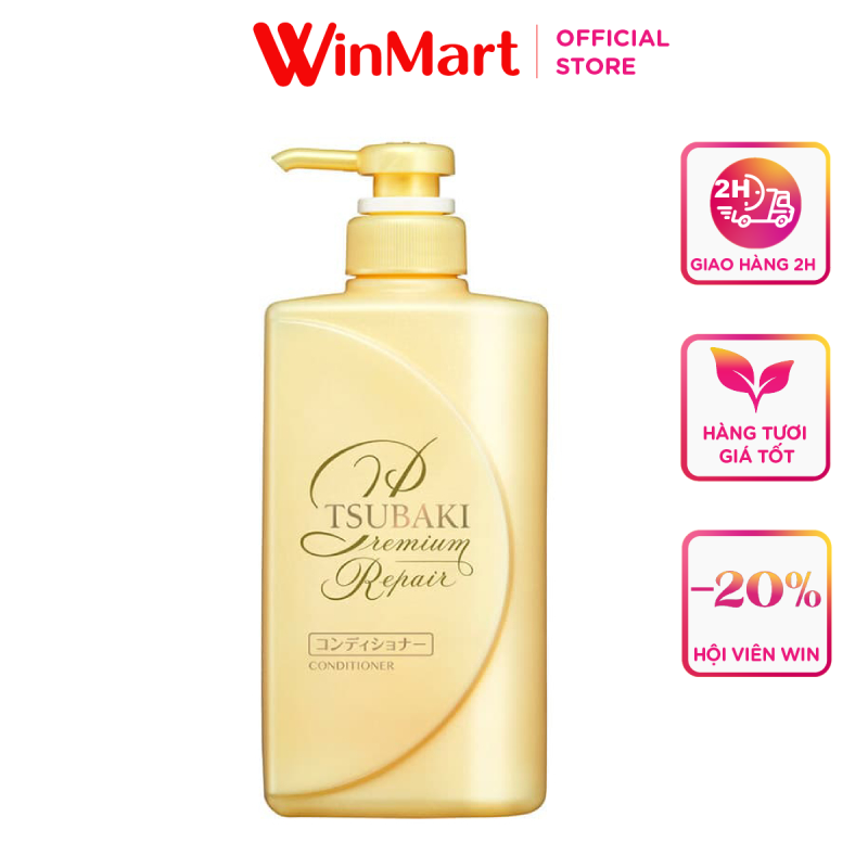 -Dầu xả phục hồi hư tổn Tsubaki chai 490ml
