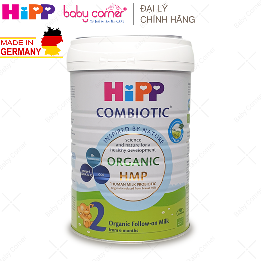 [HCM][HSD: 2024 - 2025] Sữa Bột Công Thức HIPP ORGANIC COMBIOTIC Số 2 (cho bé từ 6-12 tháng) lon 350g/ 800g