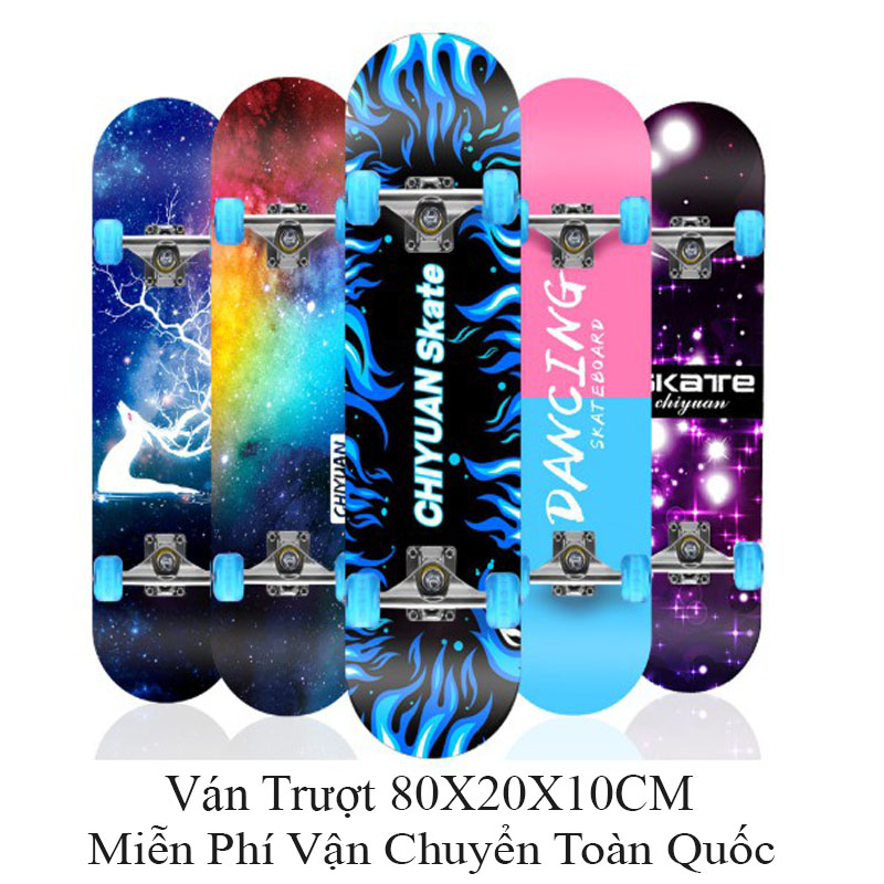 Ván trượt chuyên nghiệp, ván trượt mặt nhám, chịu lực tốt, bánh xe cao su skateboard cao cấp. ppm shop