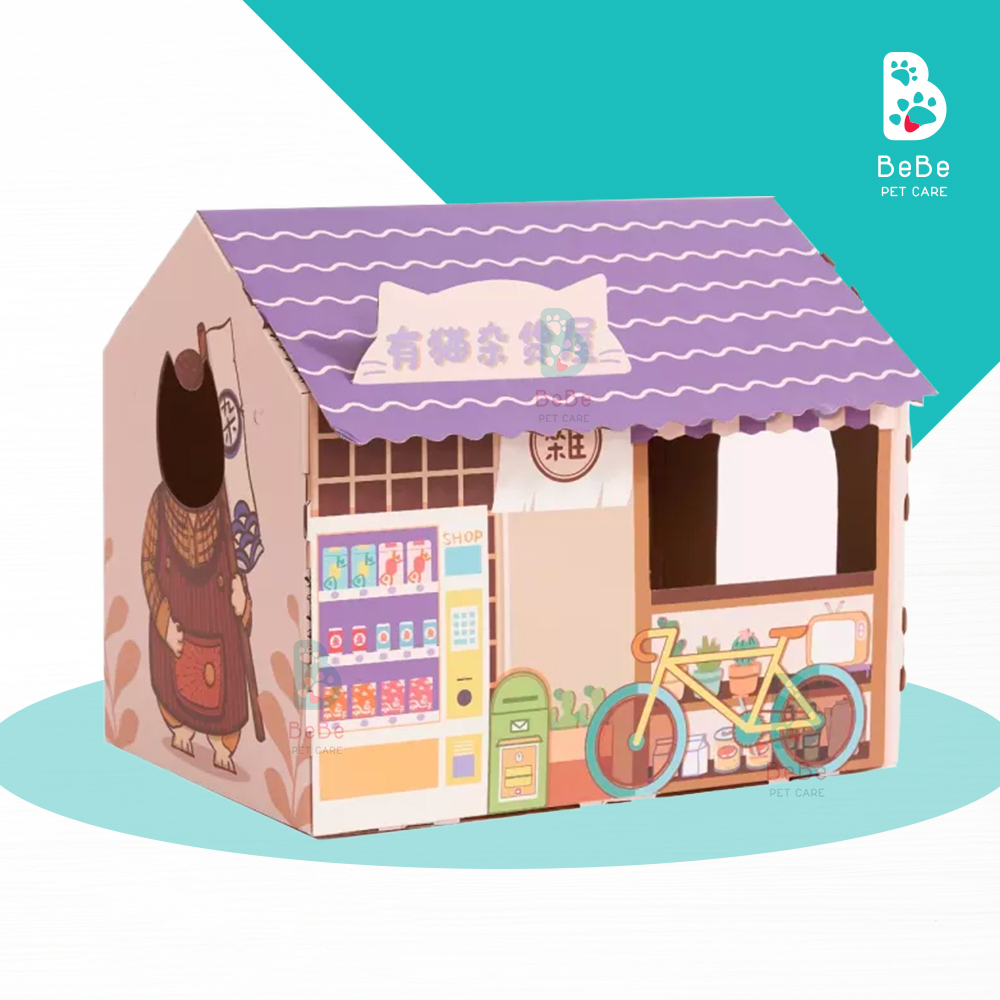 Villas & nhà xịn kèm cào móng cho mèo - đồ chơi cào móng - bàn cào móng cho mèo