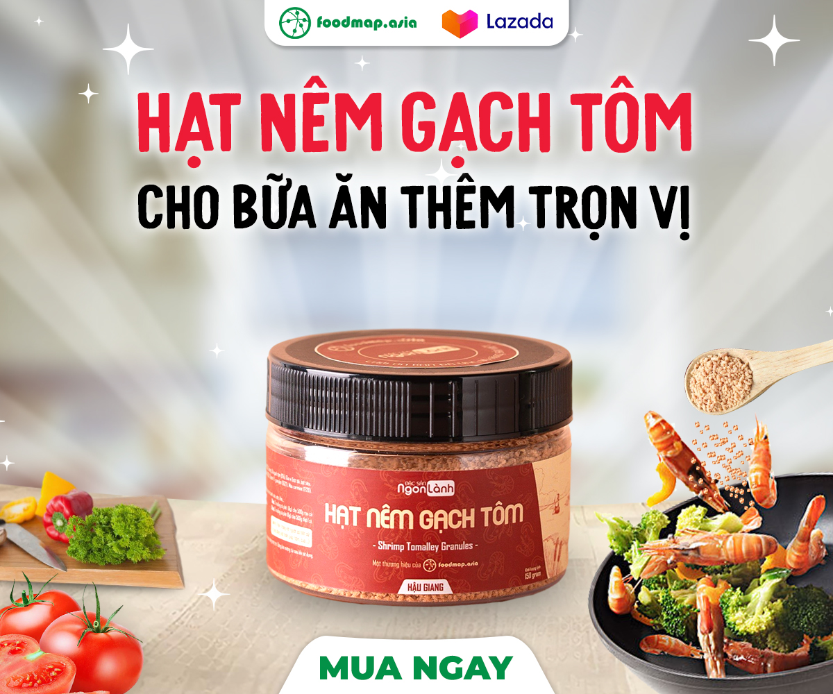 Hạt nêm gạch tôm - đặc sản ngon lành - hũ 150g - date 25/11/2024