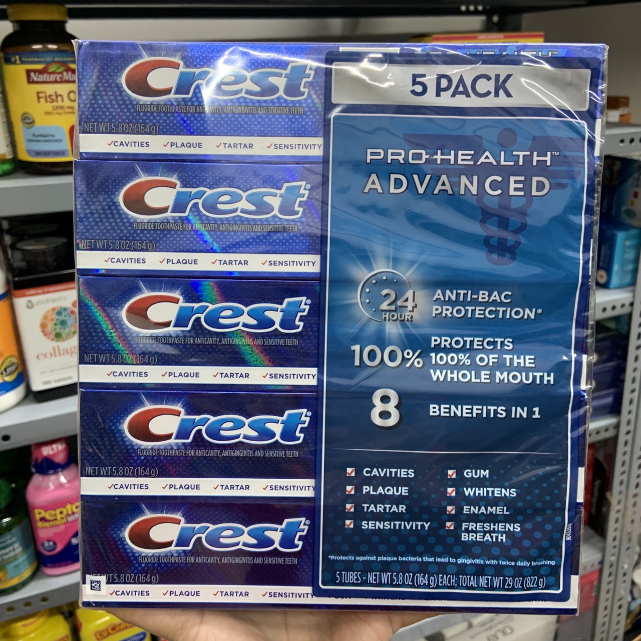 Kem đánh răng Crest Pro-Health Advanced Whitening date 2026 - EDS Hàng Mỹ