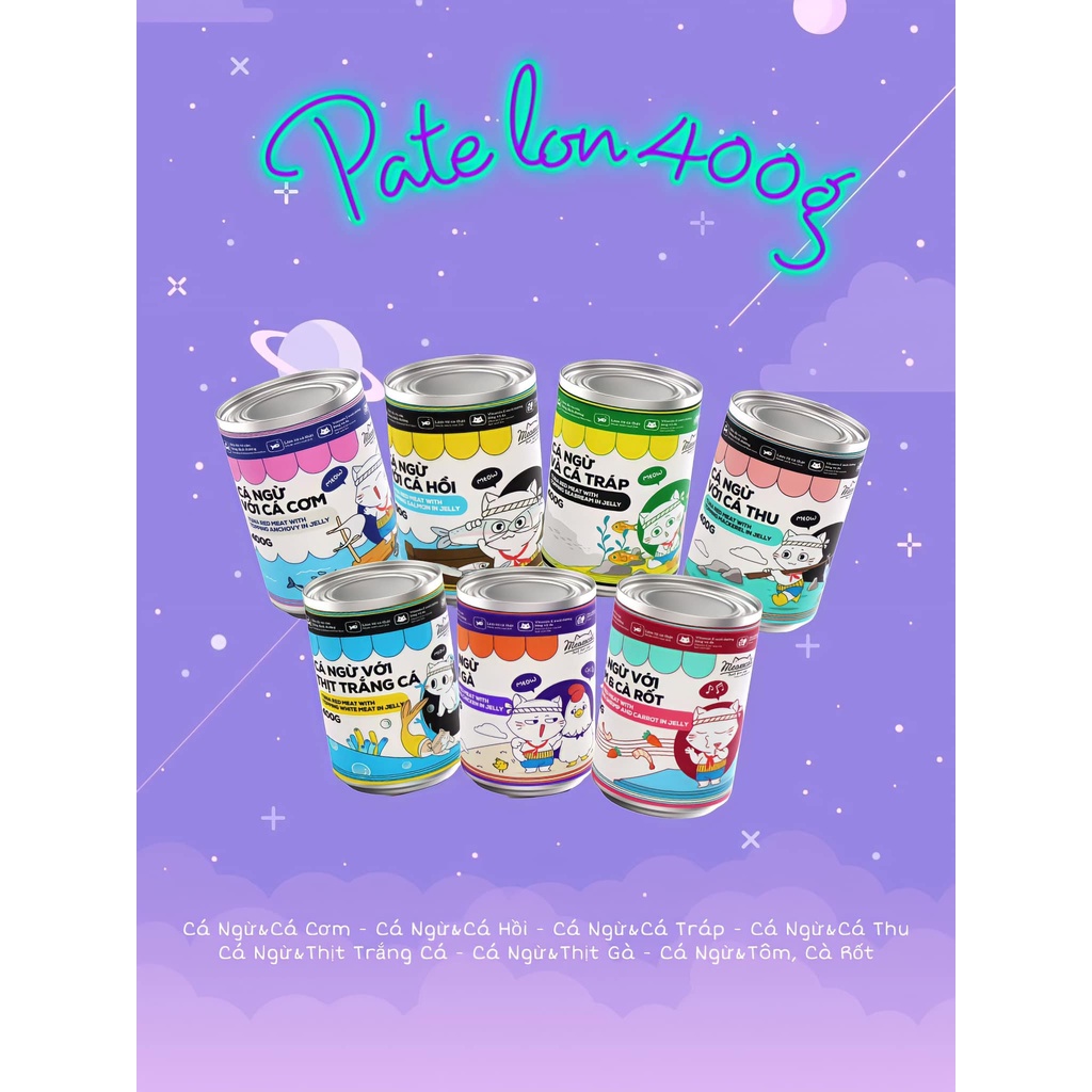 Pate Mèo Meowcat 400g, Pate Cho Mèo Mọi Lứa Tuổi