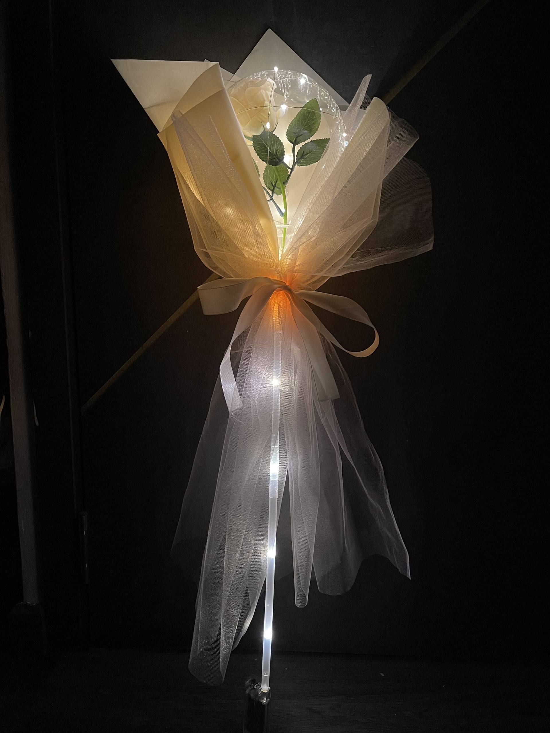 Set Bong Bóng Hoa Hồng DIY (Đèn Led)