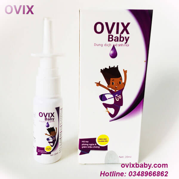 Dung dịch vệ sinh mũi Ovix Baby 20ml