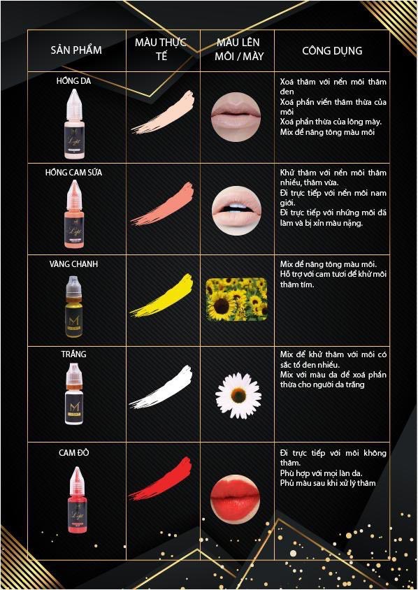 Mực Light Yumi Phun Xăm Chính Hãng