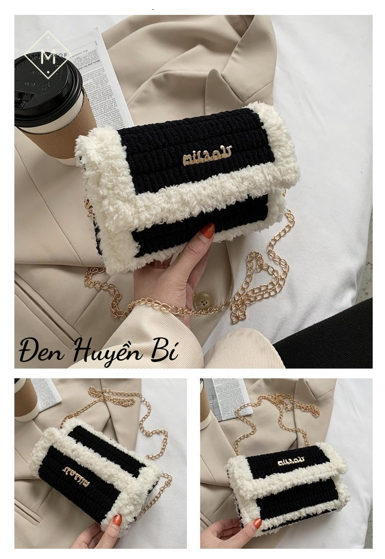 Túi xách len tự đan - Túi len handmade tự đan (Có video hướng dẫn + Có thể nhờ Shop đan)