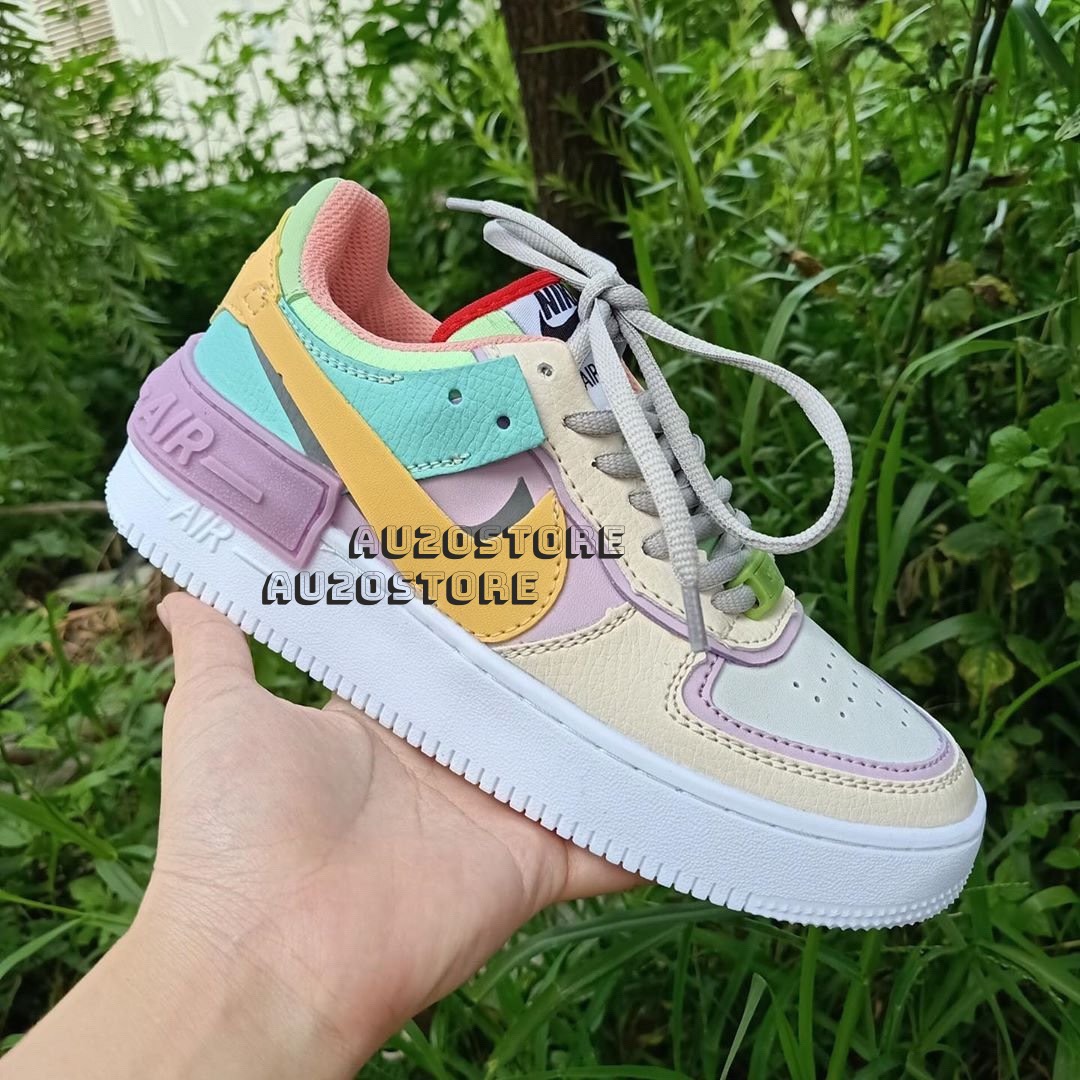 Giày Thể Thao Sneaker Shadow Màu Cầu Vồng