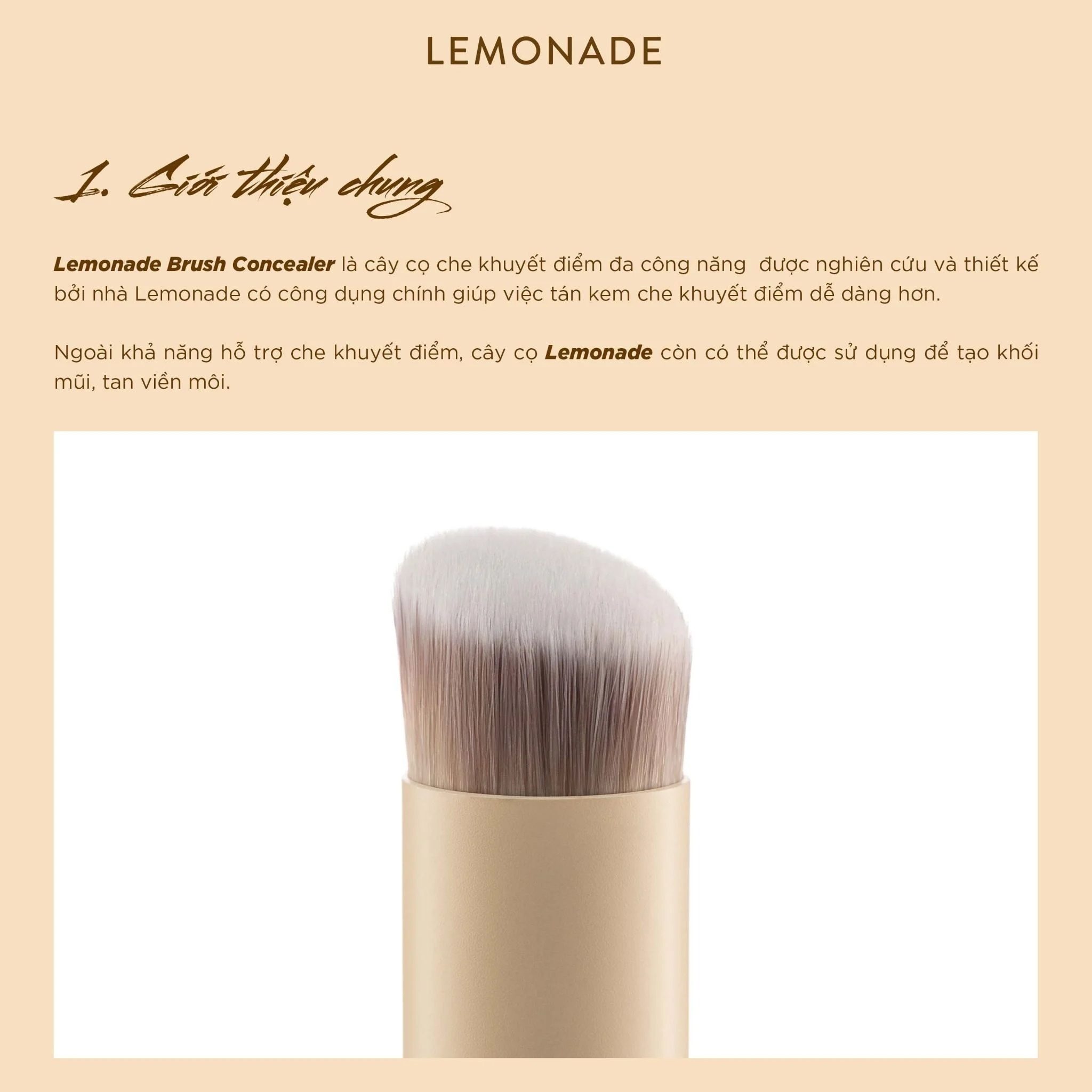 Cọ Che Khuyết Điểm Đa Năng Lemonade Concealer Brush