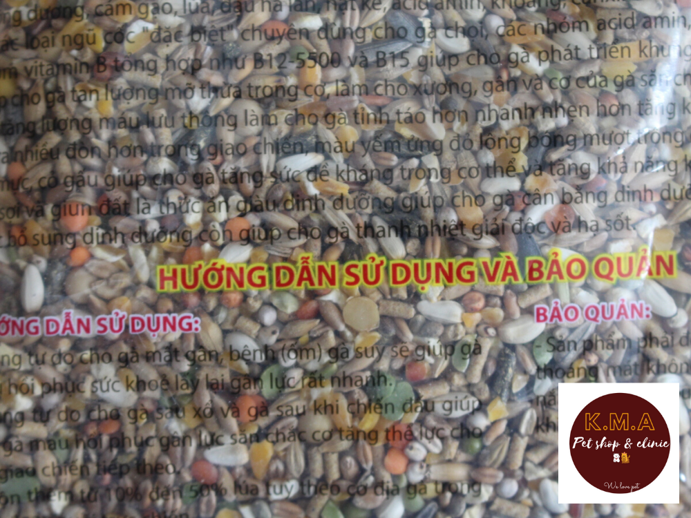 Ngũ cốc đặc biệt dành cho gà đá - gói 1.5kg