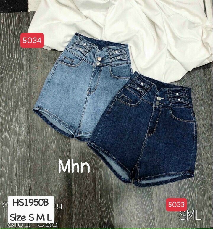 [HCM]QUẦN SHORT JEAN NỮ LƯNG SIÊU CAO CHẤT BÒ  CO GIÃN MỀM MỊN ĐƯỜNG MAY TỈ MỈ CHẮC CHẮN CHUẨN HÀNG SHOP THỎ TÂY SHOP94 th01