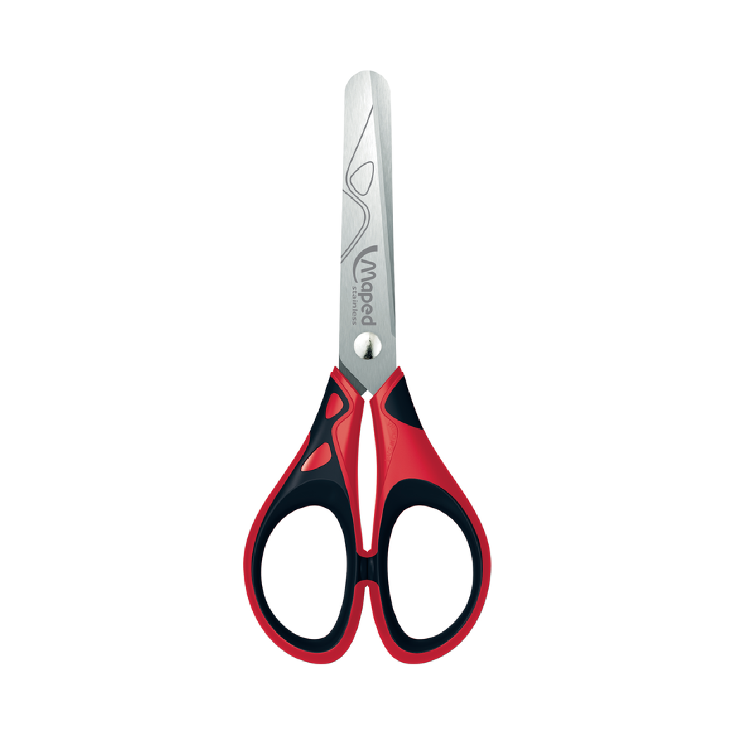 MAPED - Kéo học sinh PULSE SOFT 13cm (tay cầm mềm, đầu tròn) - 1 cây