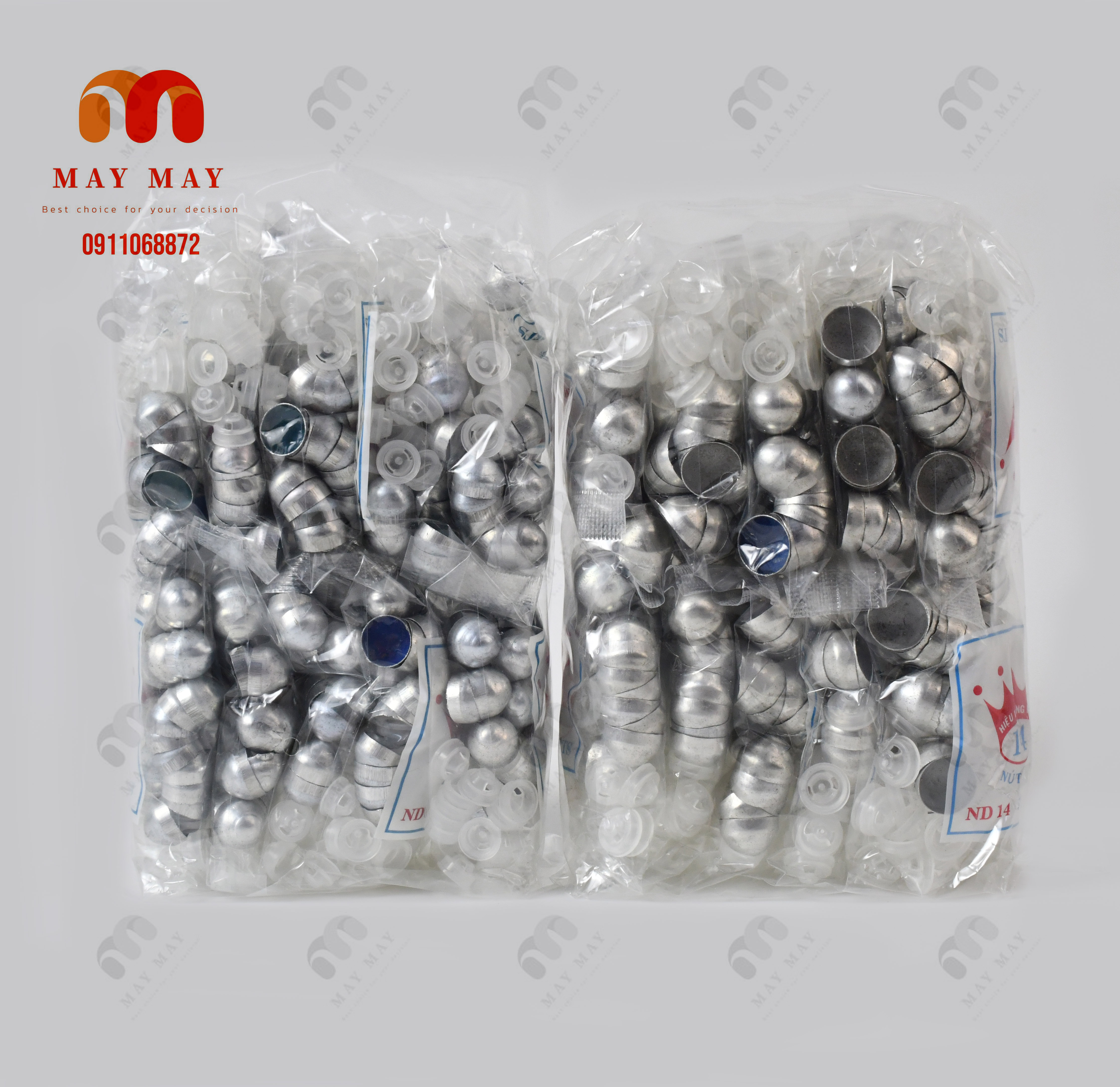 Phôi nút dâu bọc vải - Nút bọc vải nút dâu 1 bịch 50 nút