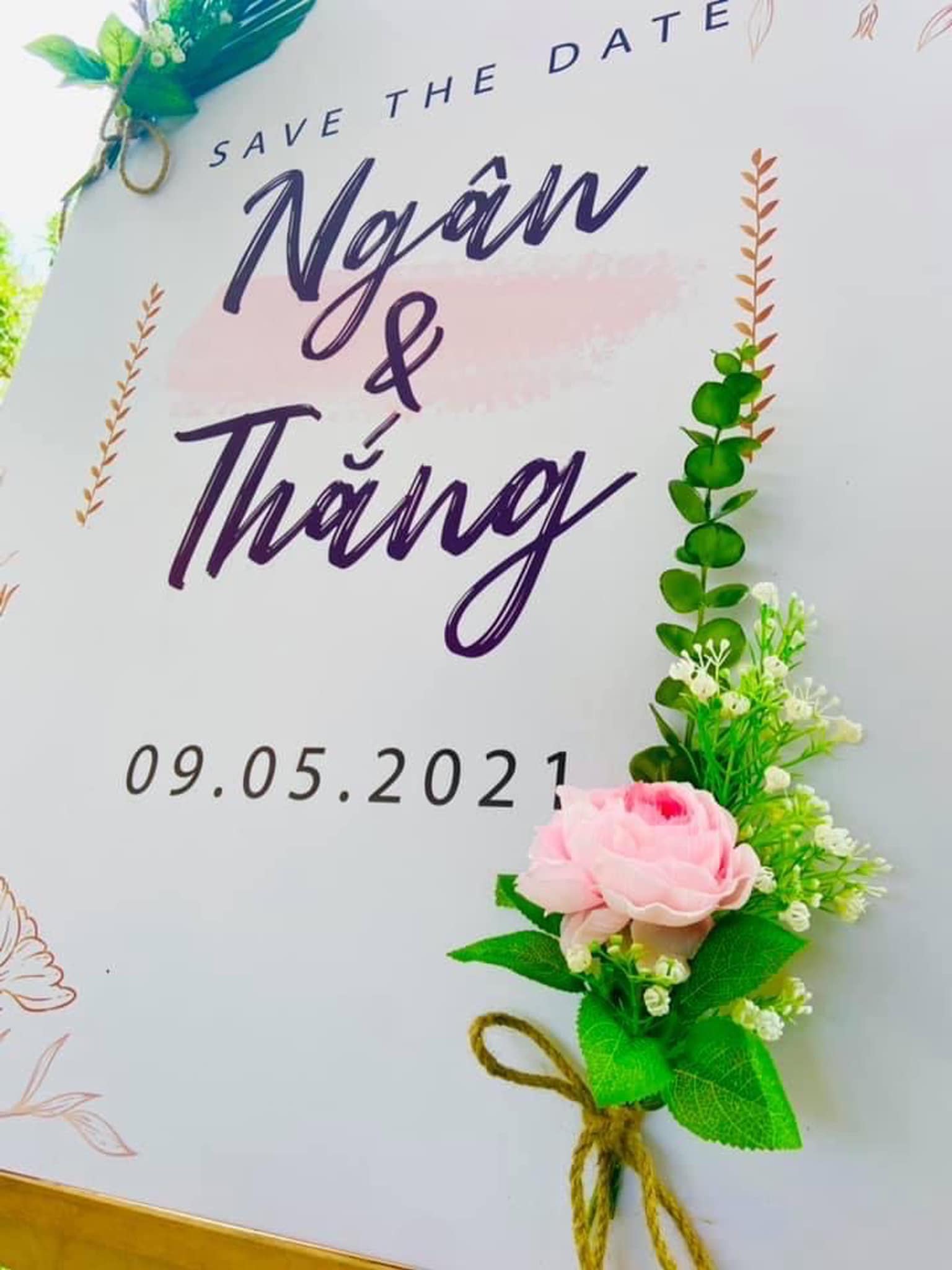 Bảng Welcome trang trí đám cưới MS 147