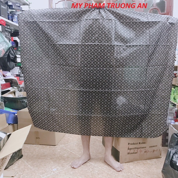 Khăn cắt tóc - áo choàng cắt tóc logo Louis Vuitton L.V