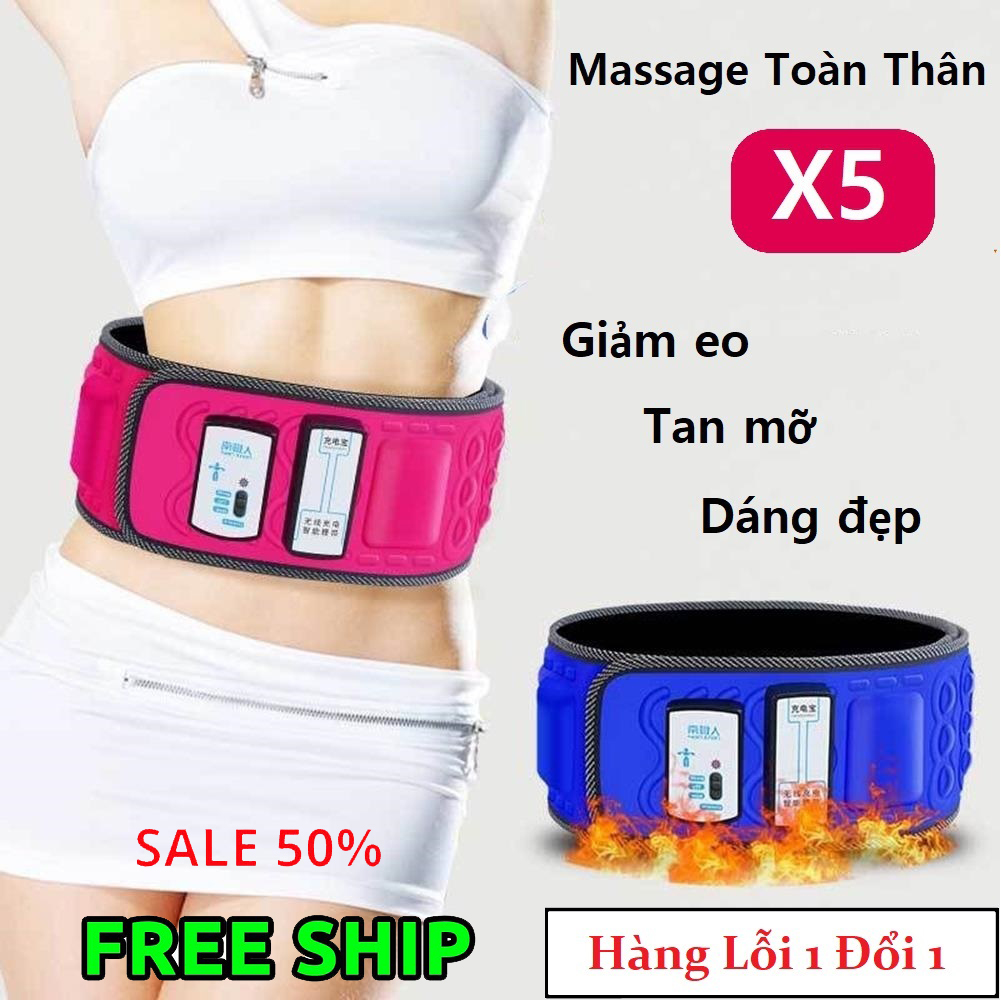 Đai massage X5 - Máy Massage bụng giảm béo X5 - đai quấn bụng - Máy Đánh Tan Mỡ bụng Masage Đa Năng Cao Cấp - Máy đeo giảm mỡ bụng- máy tập bụng giảm cân - Đai Rung Massage - Thiết bị dụng cụ làm đẹp - chăm sóc sắc đẹp - nịt bụng cao cấp