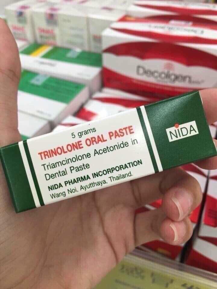 Kem Bôi Nhiệt Miệng Trinolone Oral Paste Thái Lan