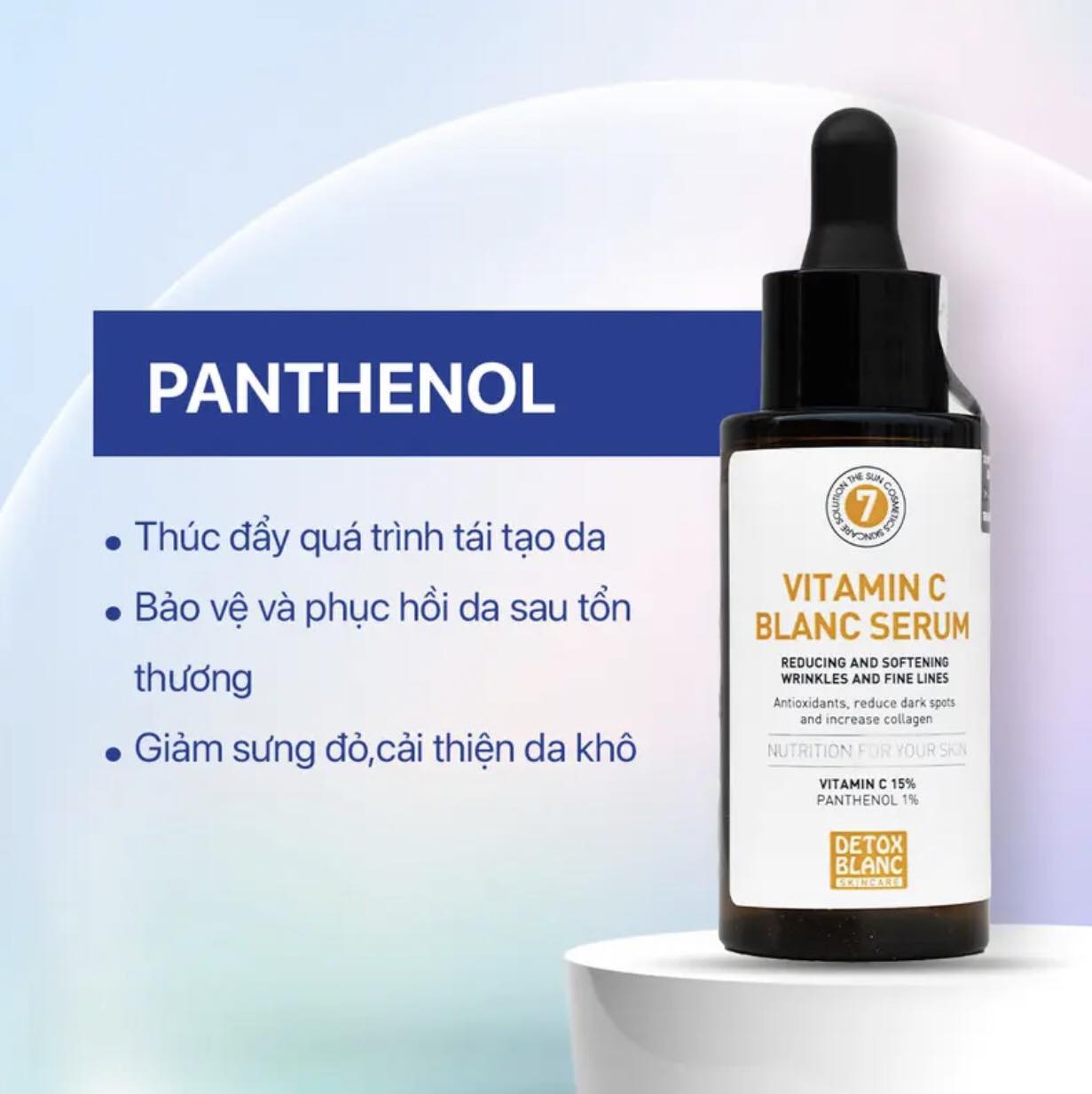 Serum dưỡng sáng da mờ thâm Vitamin C Detox blanc