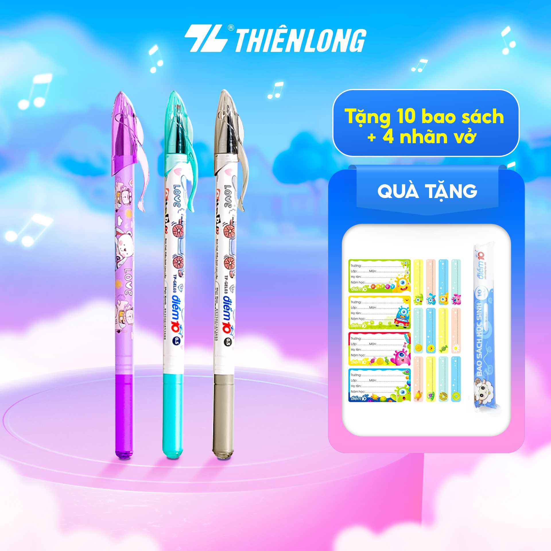 Combo bút gel điểm 10 tp-gel03