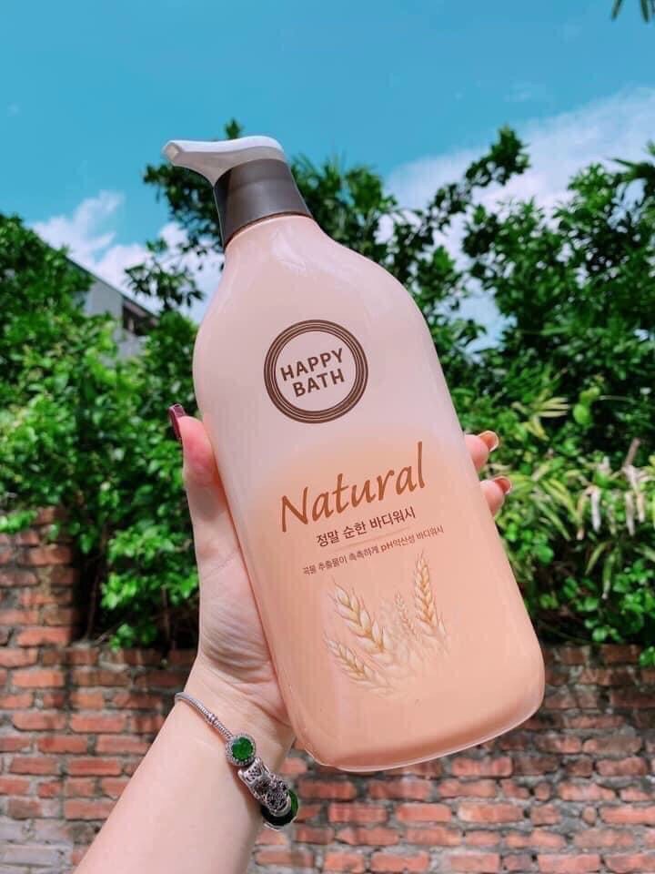 [HCM]SỮA TẮM LÚA MẠCH HAPPY BATH NATURAL CHÍNH HÃNG