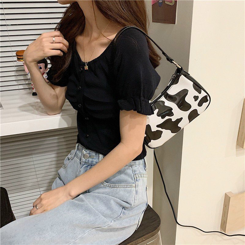 Túi xách tay bò sữa thời trang
