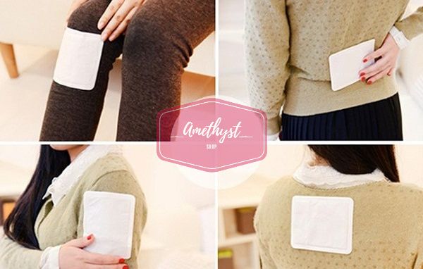Combo 100 Miếng Dán Giữ Ấm Giữ Nhiệt Cơ Thể Chuột Túi, Sưởi Ấm Ngày Đèn Đỏ, Giảm Đau Bụng