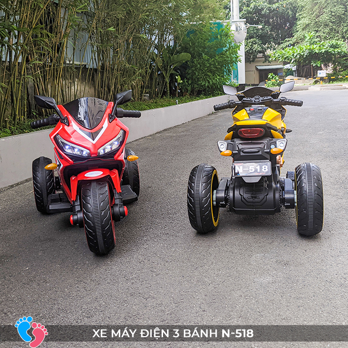 Xe mô tô điện 3 bánh sáng đèn N-518