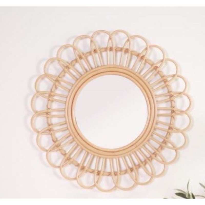 Gương Mây Decor - Gương Mây Tre Treo Tường - Rattan Mirror