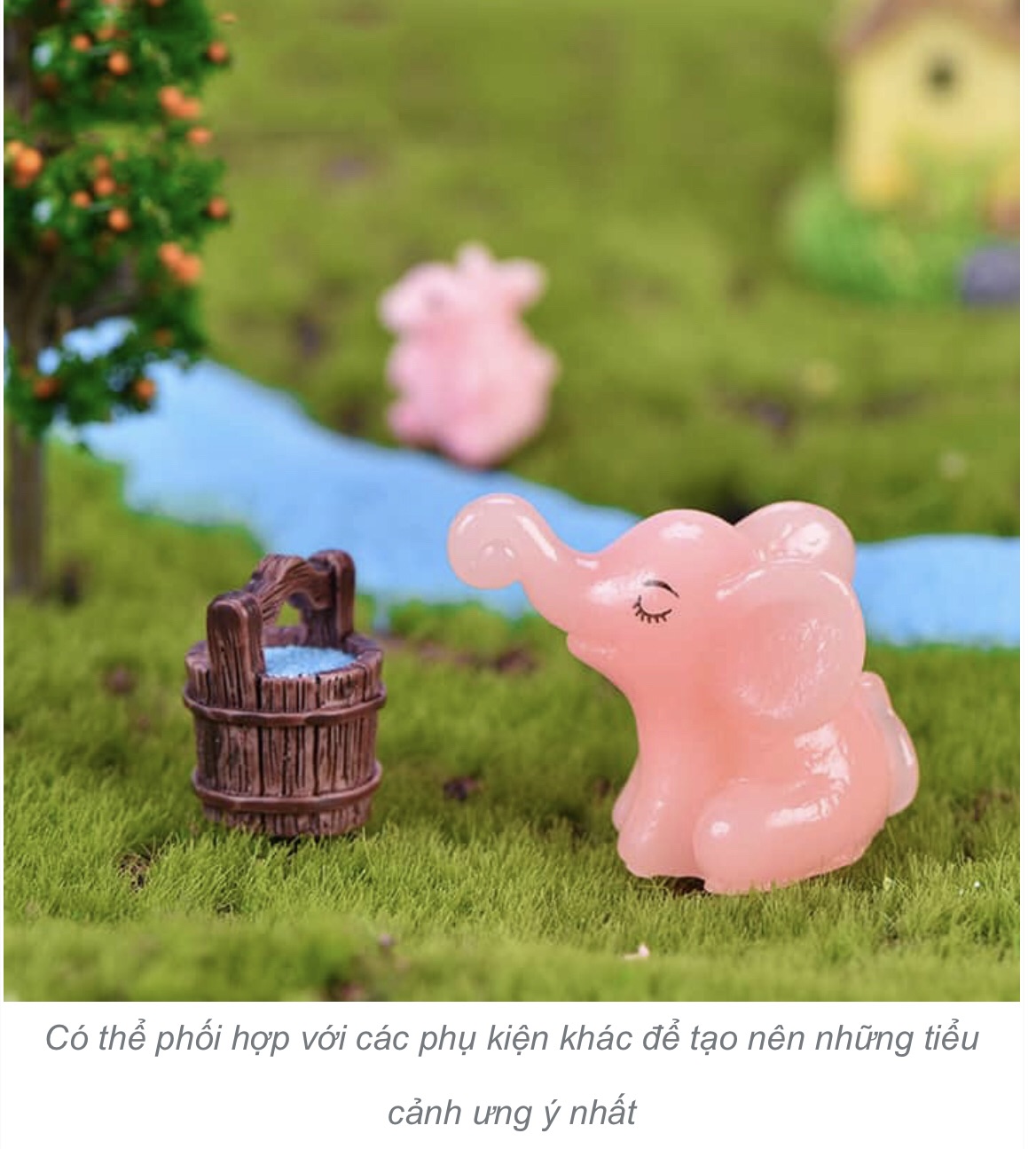 Phụ kiện trang trí voi con (2 con)