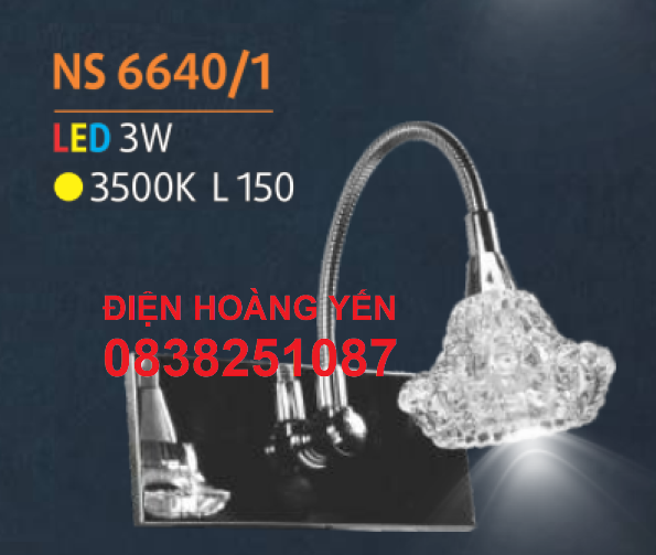 Đèn Soi Gương soi tranh L150mm 3w led ánh sáng vàng