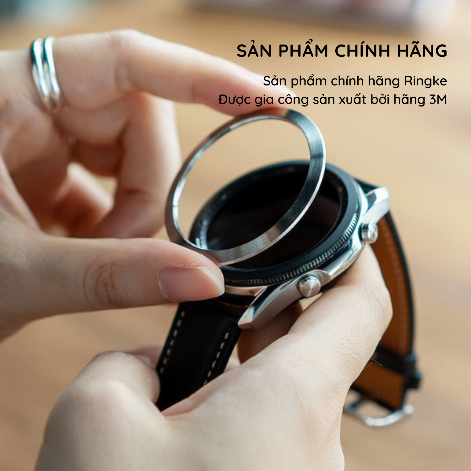 Keo dán thay thế cho viền Bezel (40/41/42/44/45/46mm) - Hãng Ringke