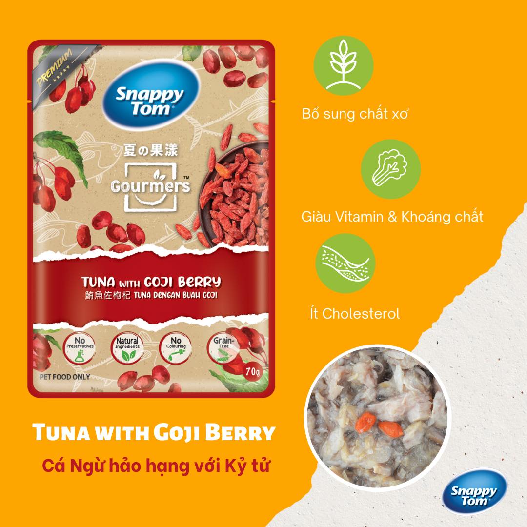 Pate Mèo Snappy Tom trái cây