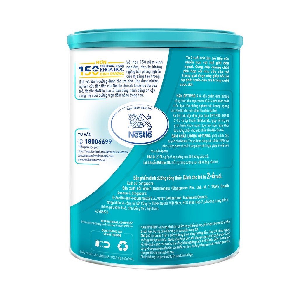 Sữa Bột Nestle NAN Optipro 4 (1.7kg)